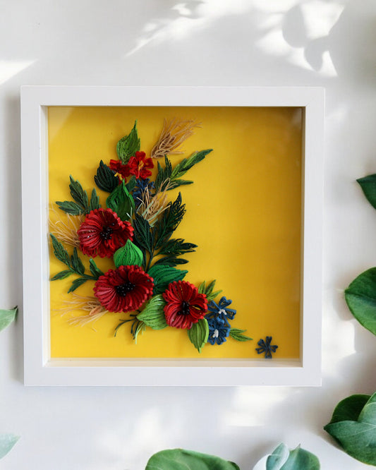 Valmuer på gul slette 1.6