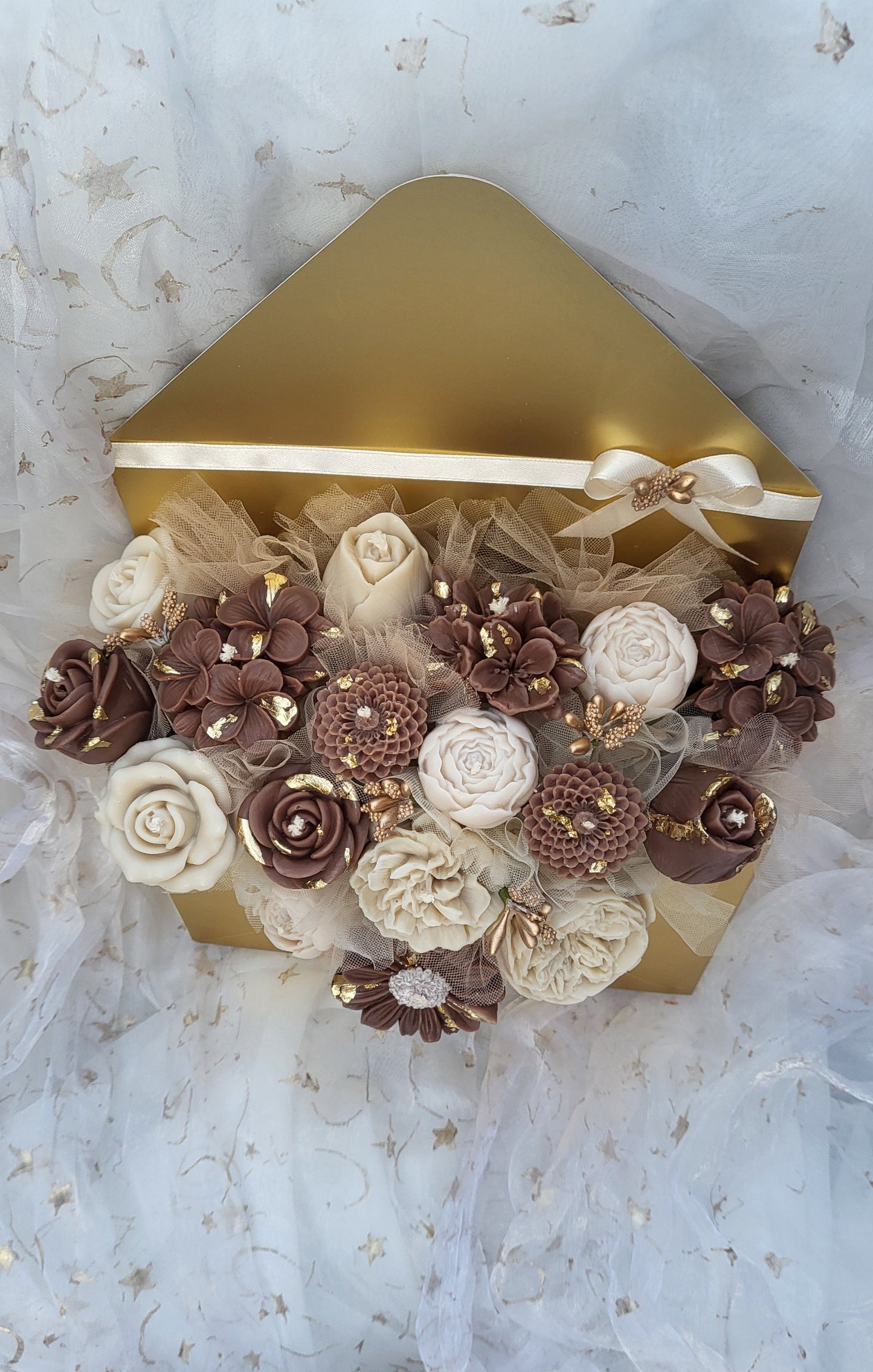 Gylden Brev Lysbukett