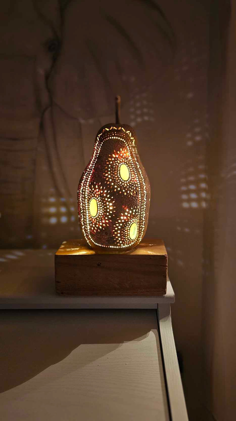 Akvamarin Kalebasslampe